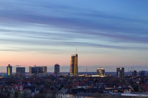 Die Skyline von Essen ist ein atemberaubender Anblick.